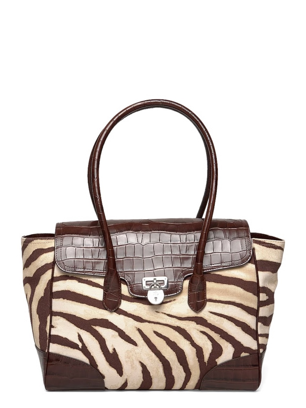 Lauren Ralph Lauren
Zebra-Print Canvas Extra Large Tanner Satchel - Picture 5 of 6